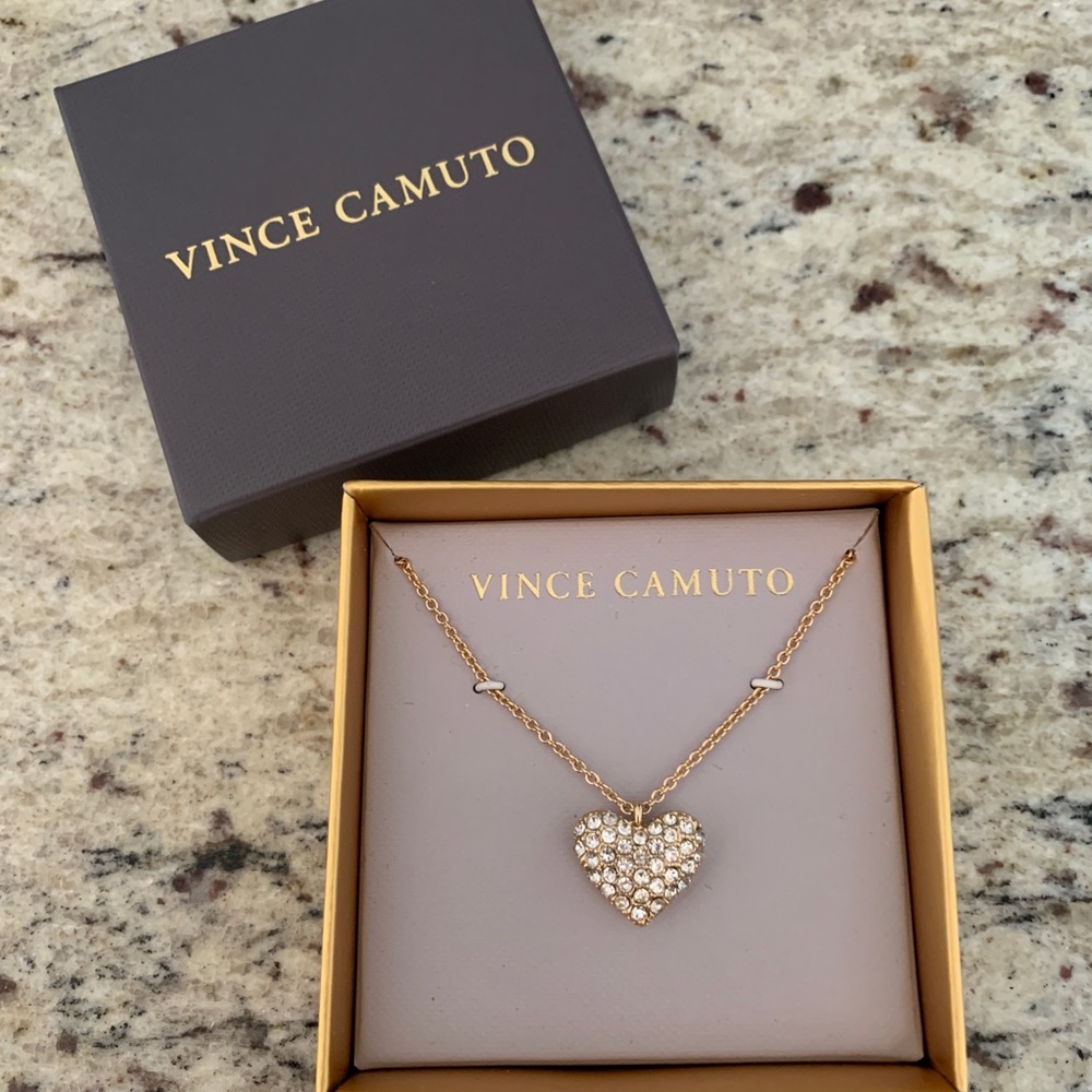 NEW Vince Camuto Gold Heart Necklace